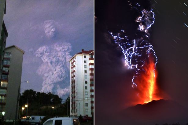 Giant Human Shaped Cloud Erupts from Volcano