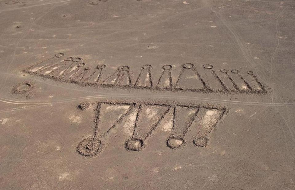 Arabian 'Works of Old Men' Pictured in Detail During Fly-over