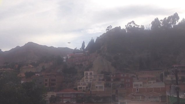 Bizarre 'UFO' Spotted Hovering Over Bolivian City
