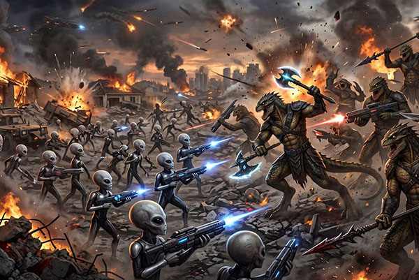 David Grusch Claims US Troops Shot at Giant Reptilian Beings