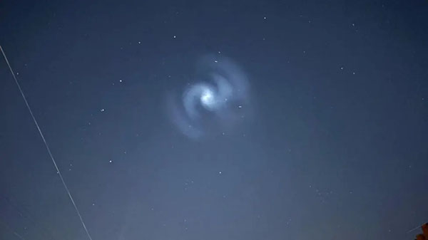 'Impressive' Spiral in Sky Captured Across the UK