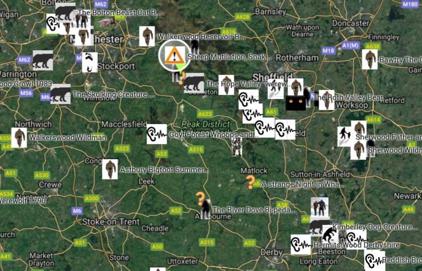 British Researcher Maps Out UK Cryptid Creature Sightings