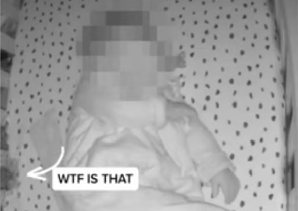 Baby Monitor Films Ghostly Anomaly Next to Sleeping Youngster