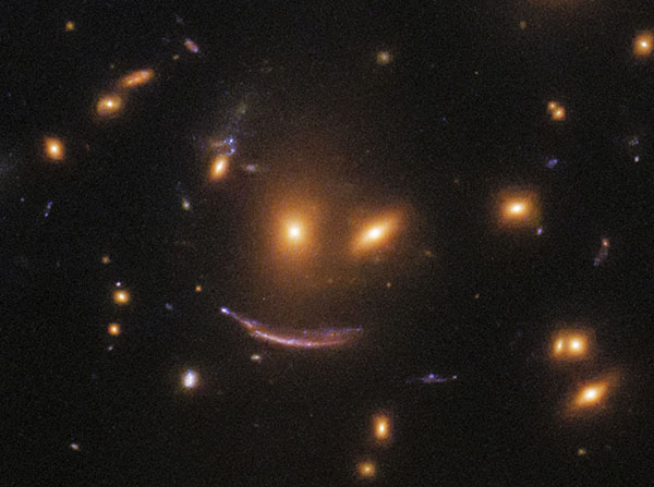 'Space Smile' Spotted in Hubble Telescope Image