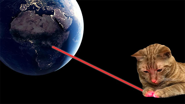 NASA Transmits Cat Video by Laser from Beyond the Moon