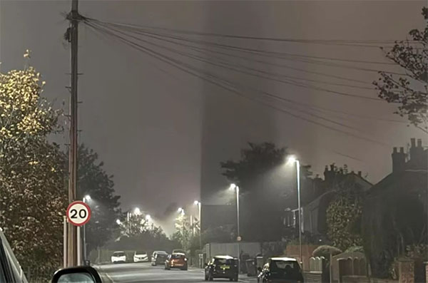Family Capture Mysterious Shadow Formation on Camera