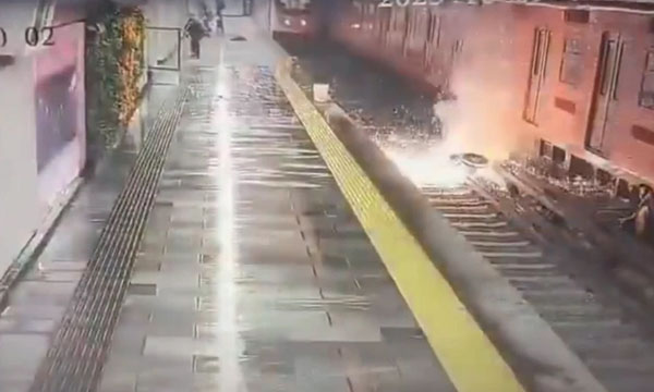 'Ghost' Throws Equipment onto Tracks at Metro Station